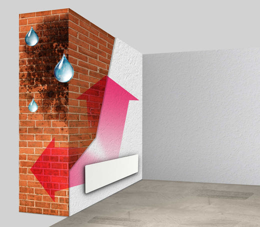 Wand trocknet von innen