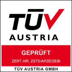 Testado pela TÜV AUSTRIA